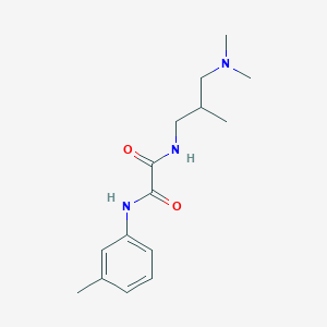 molecular formula C15H23N3O2 B3991685 N-[3-(dimethylamino)-2-methylpropyl]-N'-(3-methylphenyl)ethanediamide 