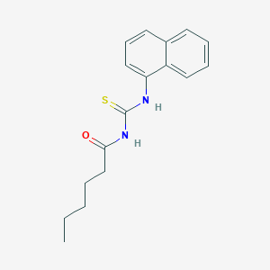 molecular formula C17H20N2OS B399169 N-hexanoyl-N'-(1-naphthyl)thiourea 