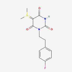 5-(1,1-DIMETHYLSULFONIO)-3-(4-FLUOROPHENETHYL)-2,6-DIOXO-1,2,3,6-TETRAHYDRO-4-PYRIMIDINOLATE