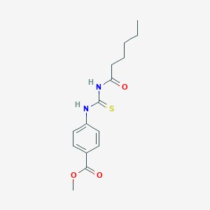 molecular formula C15H20N2O3S B399171 Methyl 4-[(hexanoylcarbamothioyl)amino]benzoate 