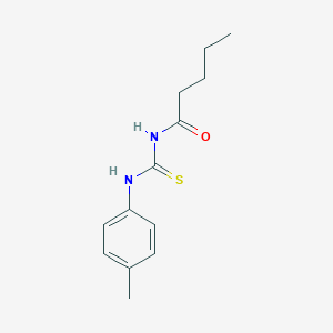 molecular formula C13H18N2OS B399173 N-(4-methylphenyl)-N'-pentanoylthiourea 