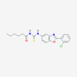 N-[2-(2-chlorophenyl)-1,3-benzoxazol-5-yl]-N'-hexanoylthiourea