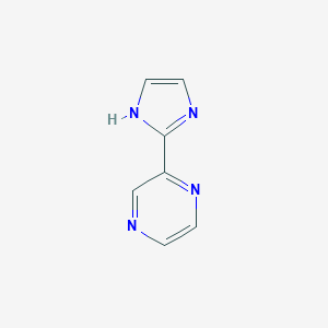 molecular formula C7H6N4 B039918 2-(1H-imidazol-2-yl)pyrazine CAS No. 119165-68-3