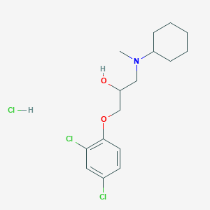 1-[Cyclohexyl(methyl)amino]-3-(2,4-dichlorophenoxy)propan-2-ol;hydrochloride