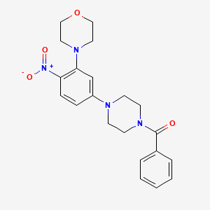 4-[5-(4-benzoyl-1-piperazinyl)-2-nitrophenyl]morpholine