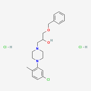 1-[4-(5-chloro-2-methylphenyl)piperazin-1-yl]-3-phenylmethoxypropan-2-ol;dihydrochloride