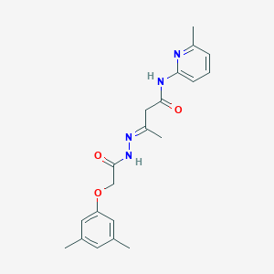 3-{[(3,5-dimethylphenoxy)acetyl]hydrazono}-N-(6-methyl-2-pyridinyl)butanamide