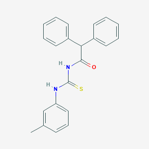 molecular formula C22H20N2OS B399192 N-[(3-methylphenyl)carbamothioyl]-2,2-diphenylacetamide 
