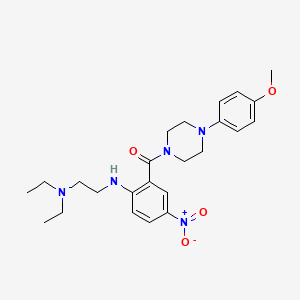 N-[2-(DIETHYLAMINO)ETHYL]-2-[4-(4-METHOXYPHENYL)PIPERAZINE-1-CARBONYL]-4-NITROANILINE