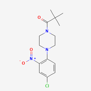 1-[4-(4-Chloro-2-nitrophenyl)piperazin-1-yl]-2,2-dimethylpropan-1-one