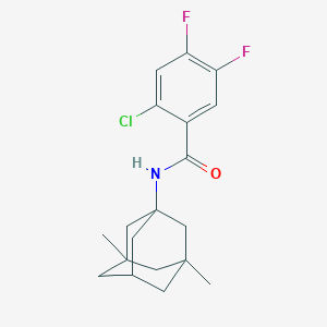 2-CHLORO-N-(3,5-DIMETHYLADAMANTAN-1-YL)-4,5-DIFLUOROBENZAMIDE