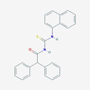 molecular formula C25H20N2OS B399204 N-(diphenylacetyl)-N'-(1-naphthyl)thiourea 