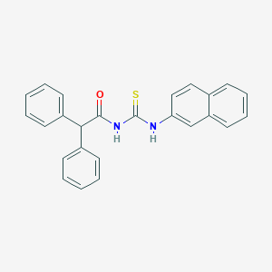 molecular formula C25H20N2OS B399206 N-(naphthalen-2-ylcarbamothioyl)-2,2-diphenylacetamide 