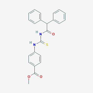molecular formula C23H20N2O3S B399207 Methyl 4-{[(diphenylacetyl)carbamothioyl]amino}benzoate 