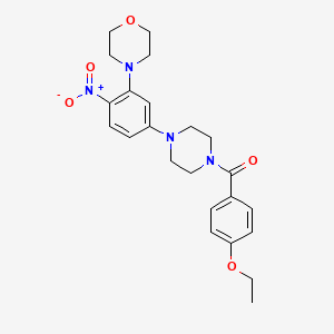 4-{5-[4-(4-ETHOXYBENZOYL)PIPERAZIN-1-YL]-2-NITROPHENYL}MORPHOLINE