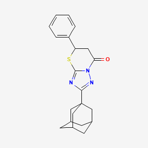 2-(1-adamantyl)-5-phenyl-5,6-dihydro-7H-[1,2,4]triazolo[5,1-b][1,3]thiazin-7-one