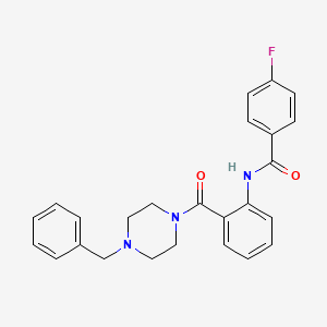 N-[2-(4-benzylpiperazine-1-carbonyl)phenyl]-4-fluorobenzamide