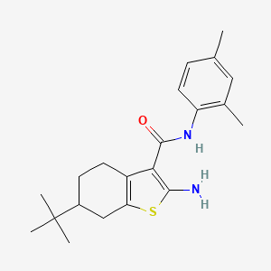 2-amino-6-tert-butyl-N-(2,4-dimethylphenyl)-4,5,6,7-tetrahydro-1-benzothiophene-3-carboxamide