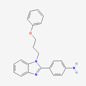 4-[1-(3-phenoxypropyl)-1H-1,3-benzodiazol-2-yl]aniline