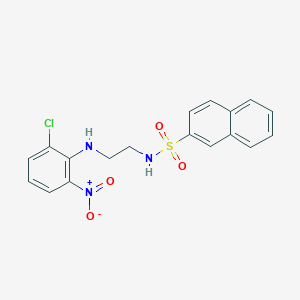 N-{2-[(2-chloro-6-nitrophenyl)amino]ethyl}-2-naphthalenesulfonamide