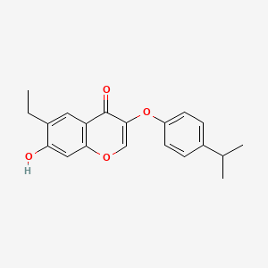 6-ethyl-7-hydroxy-3-(4-isopropylphenoxy)-4H-chromen-4-one