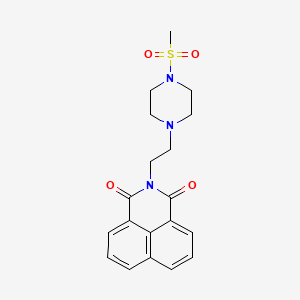 2-{2-[4-(methylsulfonyl)-1-piperazinyl]ethyl}-1H-benzo[de]isoquinoline-1,3(2H)-dione