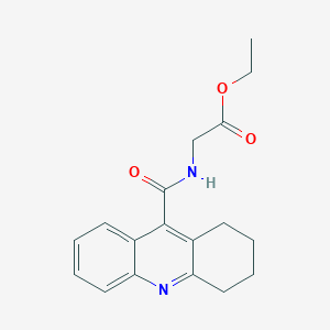 Ethyl 2-(1,2,3,4-tetrahydroacridine-9-carbonylamino)acetate