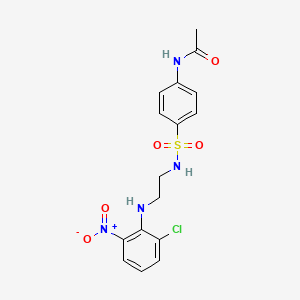 N-[4-({2-[(2-chloro-6-nitrophenyl)amino]ethyl}sulfamoyl)phenyl]acetamide