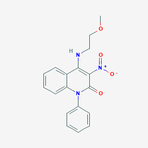 4-[(2-methoxyethyl)amino]-3-nitro-1-phenyl-2(1H)-quinolinone