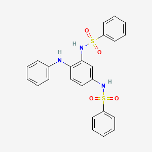 N-[4-anilino-3-(benzenesulfonamido)phenyl]benzenesulfonamide