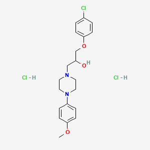 1-(4-Chlorophenoxy)-3-[4-(4-methoxyphenyl)piperazin-1-yl]propan-2-ol;dihydrochloride