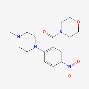 4-[2-(4-METHYLPIPERAZIN-1-YL)-5-NITROBENZOYL]MORPHOLINE