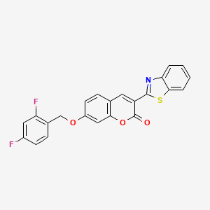 3-(1,3-BENZOTHIAZOL-2-YL)-7-[(2,4-DIFLUOROPHENYL)METHOXY]-2H-CHROMEN-2-ONE