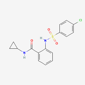 2-[(4-chlorophenyl)sulfonylamino]-N-cyclopropylbenzamide