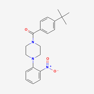 [4-(TERT-BUTYL)PHENYL][4-(2-NITROPHENYL)PIPERAZINO]METHANONE