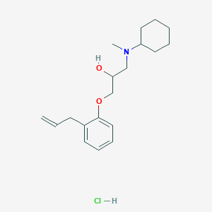 1-[cyclohexyl(methyl)amino]-3-(2-prop-2-enylphenoxy)propan-2-ol;hydrochloride