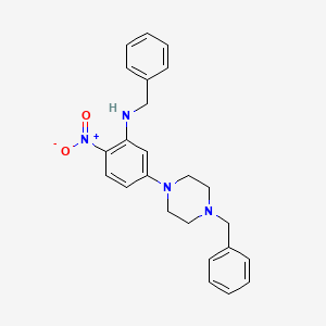 N-benzyl-5-(4-benzylpiperazin-1-yl)-2-nitroaniline