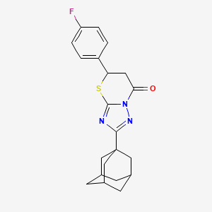 2-(1-adamantyl)-5-(4-fluorophenyl)-5,6-dihydro-7H-[1,2,4]triazolo[5,1-b][1,3]thiazin-7-one