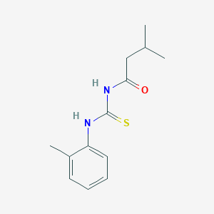 molecular formula C13H18N2OS B399250 3-methyl-N-[(2-methylphenyl)carbamothioyl]butanamide 