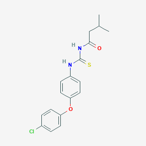 N-{[4-(4-chlorophenoxy)phenyl]carbamothioyl}-3-methylbutanamide