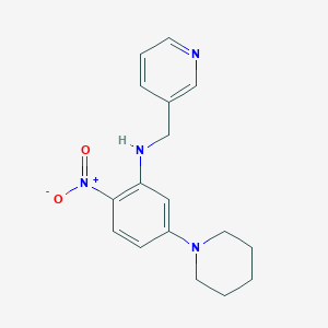 2-NITRO-5-(PIPERIDIN-1-YL)-N-[(PYRIDIN-3-YL)METHYL]ANILINE