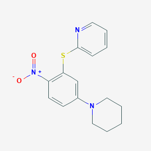 1-Nitro-4-piperidyl-2-(2-pyridylthio)benzene