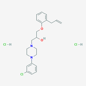 1-[4-(3-chlorophenyl)piperazin-1-yl]-3-(2-prop-2-enylphenoxy)propan-2-ol;dihydrochloride