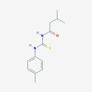 molecular formula C13H18N2OS B399254 3-methyl-N-[(4-methylphenyl)carbamothioyl]butanamide 