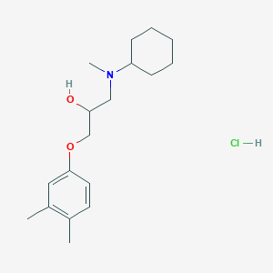 1-[cyclohexyl(methyl)amino]-3-(3,4-dimethylphenoxy)propan-2-ol;hydrochloride