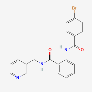 2-[(4-bromobenzoyl)amino]-N-(pyridin-3-ylmethyl)benzamide