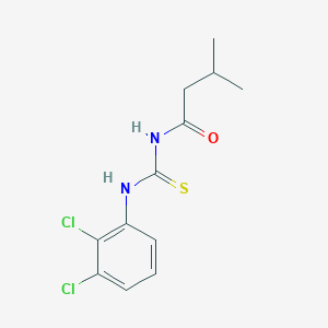 molecular formula C12H14Cl2N2OS B399257 N-[(2,3-dichlorophenyl)carbamothioyl]-3-methylbutanamide 