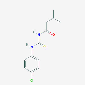 molecular formula C12H15ClN2OS B399258 N-[(4-chlorophenyl)carbamothioyl]-3-methylbutanamide 