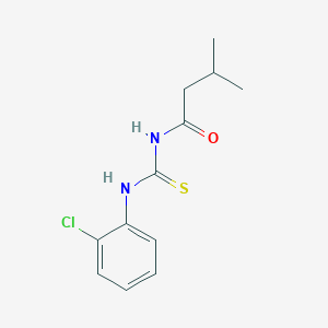 molecular formula C12H15ClN2OS B399259 N-[(2-chlorophenyl)carbamothioyl]-3-methylbutanamide 