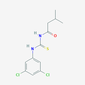 molecular formula C12H14Cl2N2OS B399263 N-[(3,5-dichlorophenyl)carbamothioyl]-3-methylbutanamide 